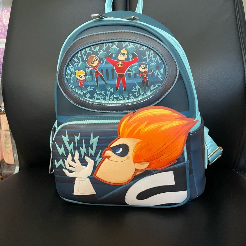 Loungefly Syndrome incredibles backpack. Glow in the dark.NWT